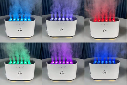 🌟Humidificador GloStream™ – Humidificador Inteligente 3 en 1: Vapor + Luces + Aroma